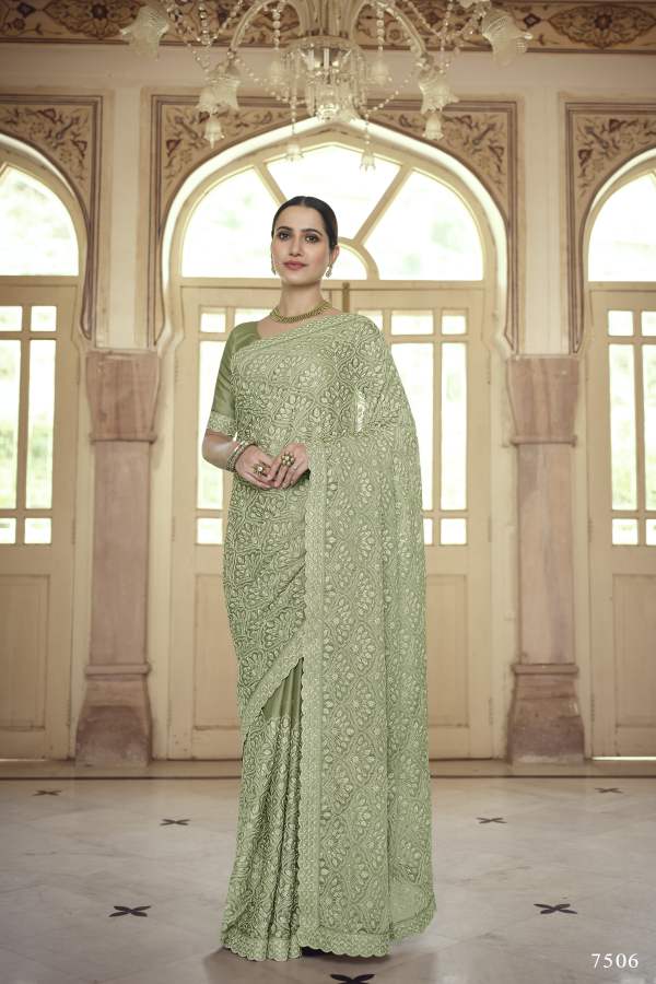 Arya Swarna 2 Party Wear Georgette Wedding Wear Heavy Latest Designer Saree Collection